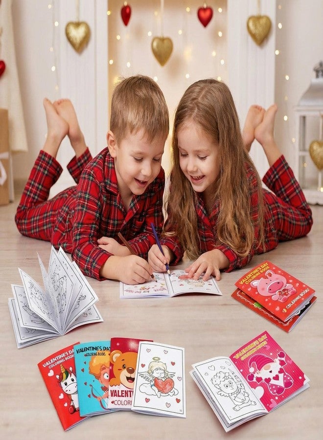 Eternity sky 54PCS Valentines Coloring Book for Kids-Valentine's Day Goodie Bag Stuffer Filler Gift School Classroom Activity Party Favors Supplies - Image 2